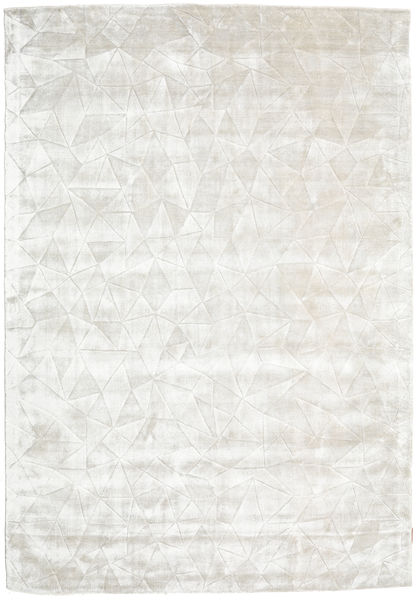 Crystal - Branca Prateado Tapete 160X230 Moderno Bege Escuro/Branco/Creme ( Índia)