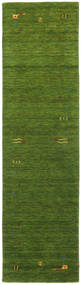  Gabbeh Loom Frame - Verde Tapete 80X300 Moderno Tapete Passadeira Verde Escuro/Verde Azeitona (Lã, Índia)