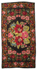  Kilim Rose Moldavia Tapete 201X382 Oriental Tecidos À Mão Castanho/Vermelho (Lã, )