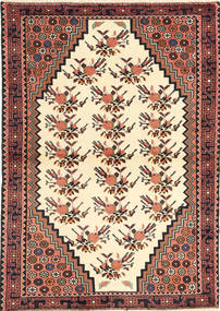  Saveh Tapete 100X145 Oriental Feito A Mão Bege/Castanho Escuro (Lã, Pérsia/Irão)