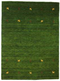  Gabbeh Loom Two Lines - Verde Tapete 140X200 Moderno Verde Escuro (Lã, Índia)