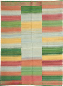  Kilim Moderno Tapete 149X203 Moderno Tecidos À Mão Verde Pastel/Vermelho (Lã, Pérsia/Irão)
