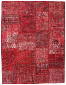 Tapete Patchwork Tapete 192X251 Vermelho/Vermelho Escuro (Lã, Turquia)