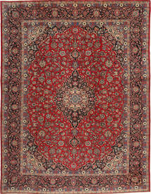  Kashan Tapete 293X385 Oriental Feito A Mão Vermelho Escuro/Castanho Escuro Grande (Lã, Pérsia/Irão)