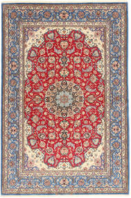 Isfahan Fio De Seda Tapete 152X227 Persa Cinzento/Vermelho Pequeno Tapete 