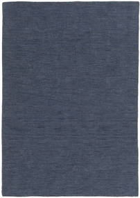  Kilim Loom - Denim Azul Tapete 140X200 Moderno Tecidos À Mão Azul (Lã, Índia)