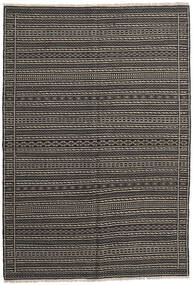  Kilim Tapete 159X228 Oriental Tecidos À Mão Cinza Escuro/Preto (Lã, Pérsia/Irão)