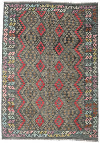  Kilim Afegão Old Style Tapete 172X244 Oriental Tecidos À Mão Cinza Escuro/Castanho Claro (Lã, Afeganistão)