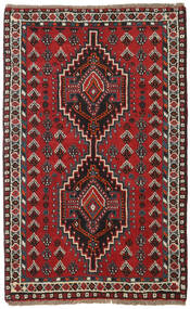  Shiraz Tapete 78X123 Oriental Feito A Mão Vermelho Escuro/Castanho Escuro (Lã, Pérsia/Irão)