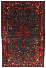  Nahavand Tapete 156X245 Oriental Feito A Mão Vermelho Escuro/Preto (Lã, Pérsia/Irão)