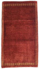  Loribaft Persa Tapete 75X135 Moderno Feito A Mão Vermelho Escuro (Lã, Pérsia/Irão)