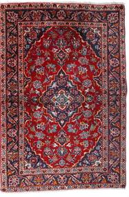  Kashan Tapete 100X147 Oriental Feito A Mão Vermelho Escuro/Porpora Escuro (Lã, Pérsia/Irão)
