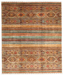  Shabargan Tapete 254X312 Moderno Feito A Mão Castanho/Castanho Escuro Grande (Lã, Afeganistão)