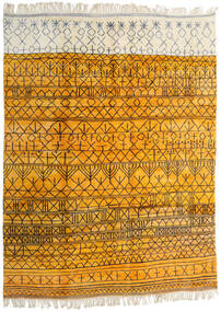  Berber Moroccan - Mid Atlas Tapete 302X400 Moderno Feito A Mão Amarelo/Bege Grande (Lã, Marrocos)