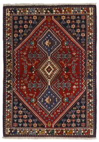  Yalameh Tapete 102X145 Oriental Feito A Mão Castanho Escuro/Vermelho Escuro (Lã, Pérsia/Irão)