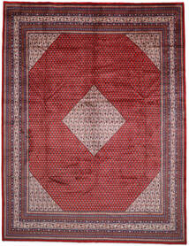 Tapete Sarough Mir Tapete 299X388 Vermelho/Rosa Escuro Grande (Lã, Pérsia/Irão)