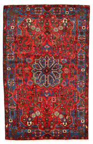  Nahavand Old Tapete 158X252 Oriental Feito A Mão Vermelho Escuro/Cinza Escuro (Lã, Pérsia/Irão)