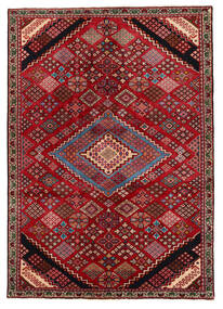  Saveh Tapete 138X196 Oriental Feito A Mão Vermelho Escuro/Castanho Escuro (Lã, Pérsia/Irão)