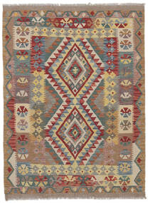  Kilim Afegão Old Style Tapete 106X143 Oriental Tecidos À Mão Castanho Escuro/Vermelho Escuro (Lã, Afeganistão)