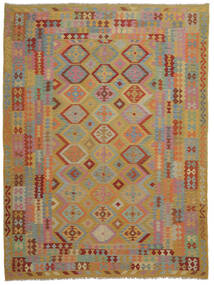  Kilim Afegão Old Style Tapete 259X340 Oriental Tecidos À Mão Castanho Escuro/Castanho Grande (Lã, Afeganistão)