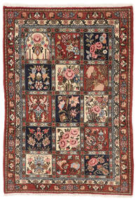 105X150 Tapete Bakhtiari Collectible Tapete Oriental Preto/Vermelho Escuro (Lã, Pérsia/Irão)