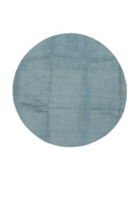  Handloom - Segunda Opção Tapete Ø 250 Moderno Redondo Turquesa Escuro/Azul Escuro Grande (Lã, Índia)