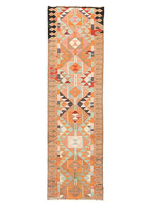  Herki Kilim Vintage Tapete 94X321 Oriental Tecidos À Mão Tapete Passadeira Castanho/Castanho Alaranjado (Lã, Turquia)